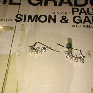 Forever 21 Pearl and Rhinestone Ear Crawlers